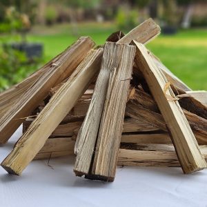 astillas para fogón leña nogal